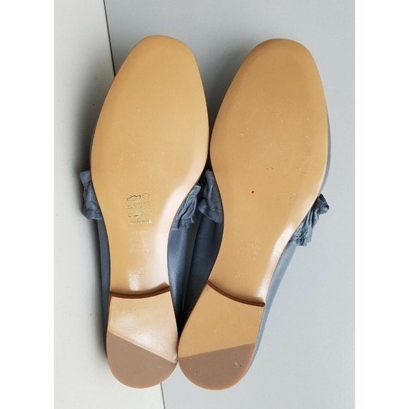 Terhi Polkki Victoria Ruffled Loafers Navy leather Size 37 New - Picture 3 of 7